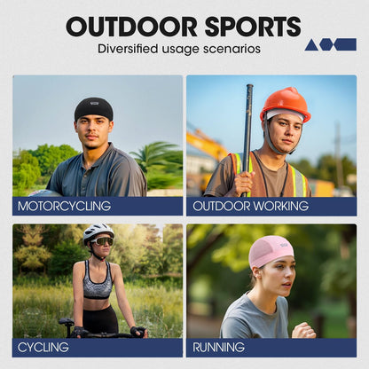 2 Pcs Cooling Breathable Mesh Skull Cap 