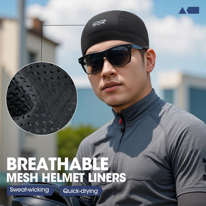 2 Pcs Cooling Breathable Mesh Skull Cap 